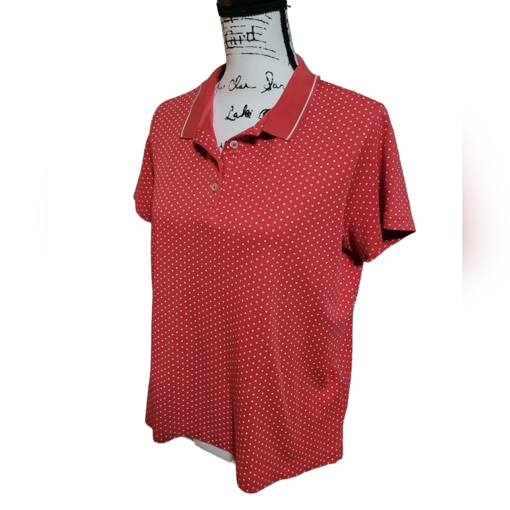 Lands End collared tee